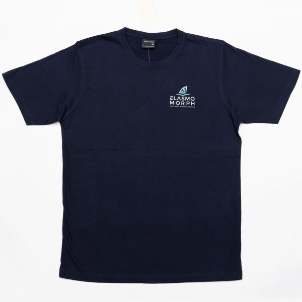 Elasmo-Morph front tee in Navy colour